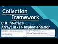 List and ArrayList Implementation with Examples