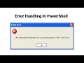 Error Handling in PowerShell