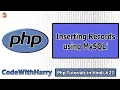 Insert Data Into MySQL Using MySQLi using php PHP Tutorial