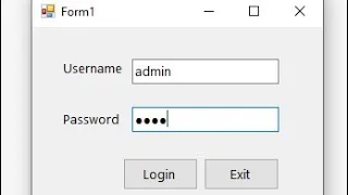 Create Login Form with Sql Database - Step by step