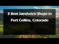 3 Best Sandwich Shops in Fort Collins Colorado Sandwich Cafes