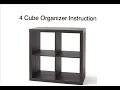 Better Homes Gardens 4-Cube Organizer Guided Assembly