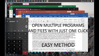 How to open Multiple Programs and Files in One Click Easy Method Batch File Edward Labs