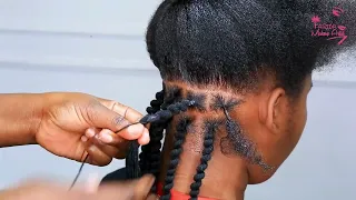 jinsi ya kusuka utumbo wa uzi fake twist hairstyle kusuka nywele ya uzi