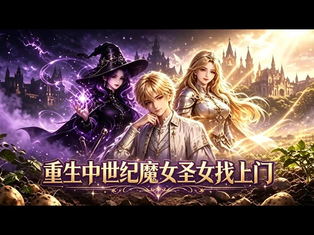 AI漫劇 重生中世纪魔女圣女找上门 平静田园生活彻底被打破一场横跨圣光与暗影的故事就此开启