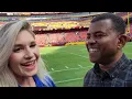 Washington Commanders Training Camp Open Practice Olivia Garvey of WJLA ABC7 Sports talking