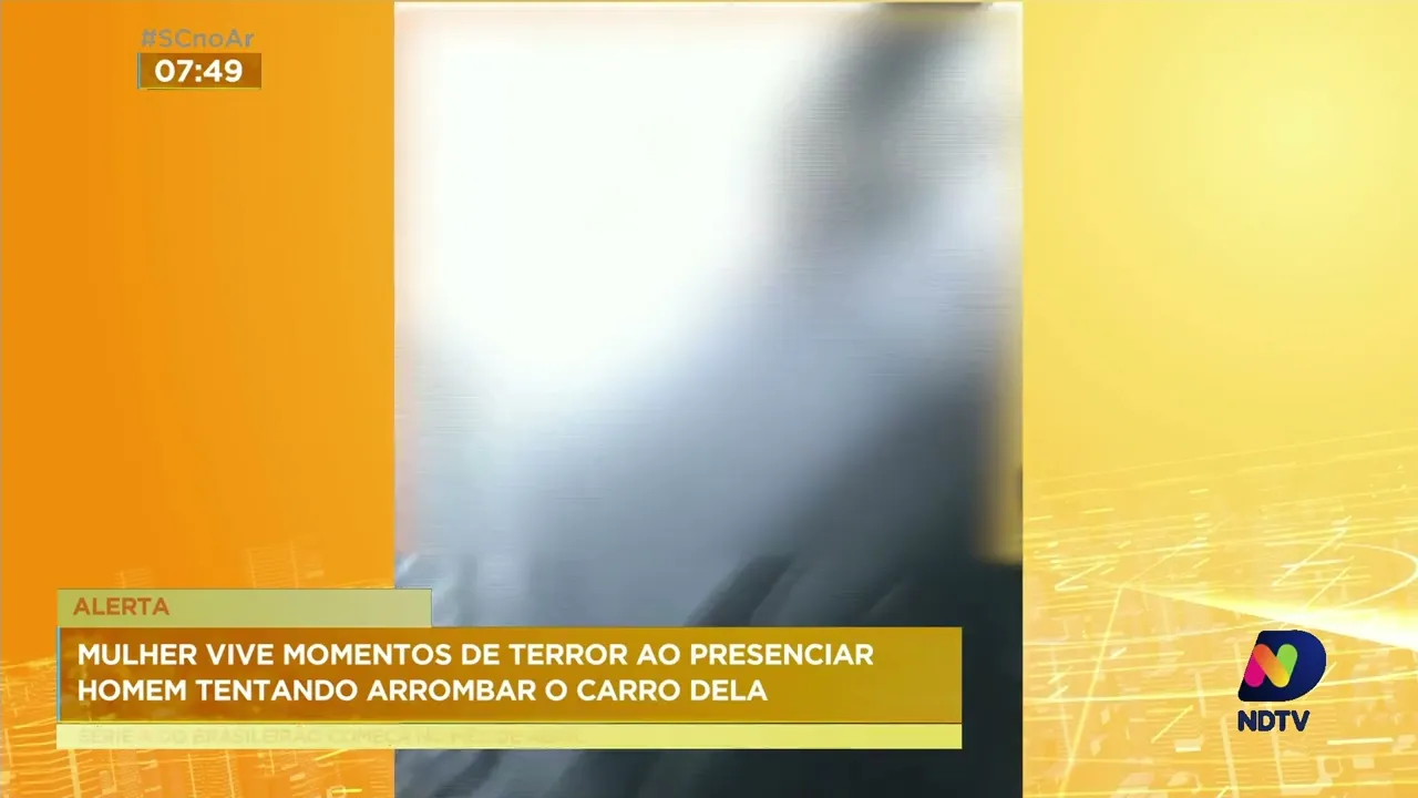 Polícia investiga caso de mulher que presenciou o arrombamento de seu carro em Florianópolis