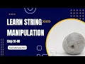 Learn String Manipulation Scientific Computing with Python freeCodeCamp Cert Steps 51-60