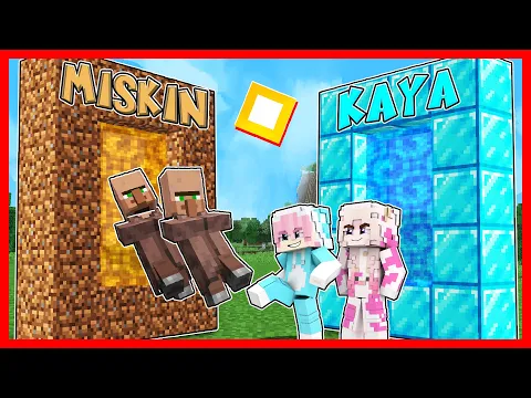 Video Thumbnail: ATUN & MOMON VS VILLAGER DI PORTAL MISKIN VS KAYA !! Feat @sapipurba Minecraft