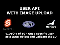 Get a specific user as a JSON object and validate the user s ID