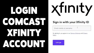 How To Login Comcast Xfinity Account 2024 Sign In Xfinity Account Xfinity ID