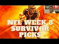 NFL Week 8 Survivor Picks Teams to Take and Teams to Avoid