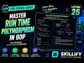 Lecture 25 Run Time Polymorphism Function Overriding OOP Course Skillify