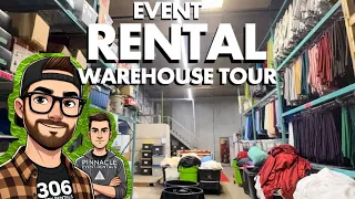 I Took A Party Rental Warehouse Tour At this Successful Event Company Filmed It