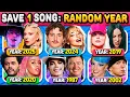 Download Lagu Save One Song: RANDOM YEAR (6 Songs Challenge) | Music Quiz 2025