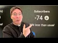 LOSING Subscribers on my YouTube Channel - Fr Mark Goring CC