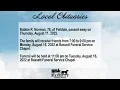 Obits for August 15 2022