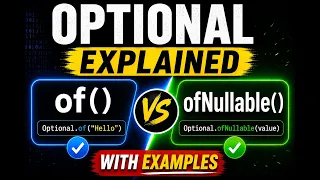 Java Optional of vs ofNullable Explained Part 1