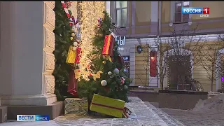 Омск продолжает готовиться к Новому году