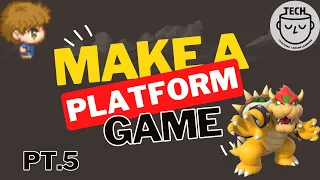 HOW TO MAKE A PLATFORM GAME IN JAVASCRIPT TUTORIAL P5PLAY - ENEMIES PT 5
