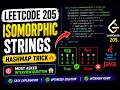LeetCode 205 Isomorphic Strings Java HashMap Solution Interview Question