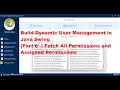 Part 29 Java Swing Library System Part6 User Management Module Get All Assigned Permissions