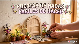 ¡Puertas de Hadas con PALITOS DE HELADO! 🧚‍♀️✨ (Súper fácil)