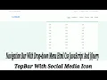 Navigation Bar With Drop-down Menu Html Css JavaScript And jQuery