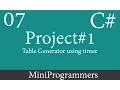 C Windows Form Application Project 01 - 07