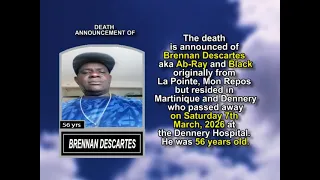 Brennan Descartes Short Obituary
