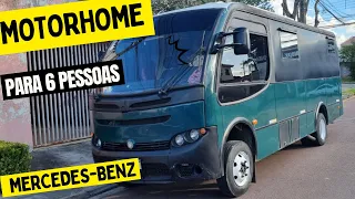 MOTORCASA PARA 6 PESSOAS À VENDA, MERCEDES BENZ 710, CARROCERIA CAIO INDUSCAR, FÁCIL DE ESTACIONAR!!