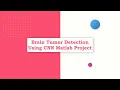 Brain Tumor Detection Using Deep Learning CNN With Source Code Brain Tumor Classification