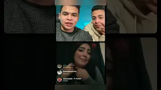 ظهور مروه الشرسه مع عمرو في لايف ع الانستا SHORTS 