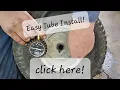 How to install a tube in a lawn mower tire No special tools required