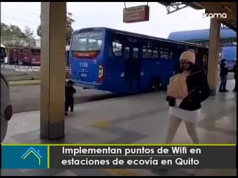 Implementan puntos de Wifi en estaciones de Ecovía en Quito