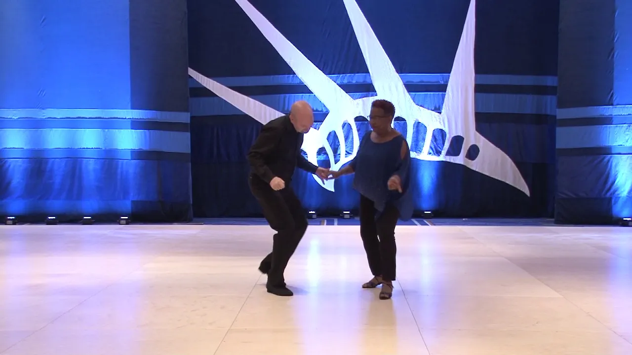 Liberty Swing 2018 Pro Am Spotlight Follower Joyce Fisher with Matt Auclair