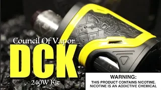 Download DCK 240Watt Squonker Council Of Vapor ~Vape Kit Review~(Sample Kit) MP3
