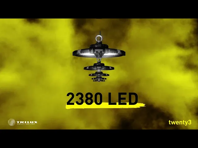 Осветително тяло LED 2380 G4 187/150/120W 4000/6500K 30000/25000/20500lm 82° 50000h IP65 twenty3 TRILUX, 9828540