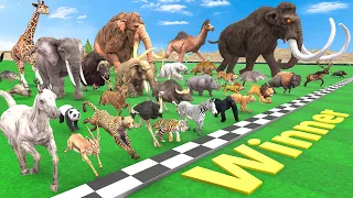 Big Race 30 Wild Animals Which Is The Fastest Animal Animal Revolt Battle Simulator 