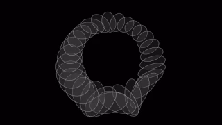 Processing Rotating ellipses