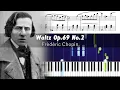 Download Lagu Chopin - Waltz in B minor Op. 69 No. 2 - Piano Tutorial with Sheet Music