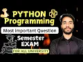Most Important Question Python Programming Semester Exam All Universities B Diploma