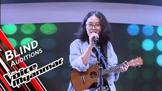 khine cant take my eyes off you frankie valli blind audition the voice myanmar 2019