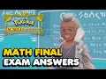 Pokemon Scarlet And Violet - Math Final Exam Answers