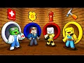 Mikey vs JJ vs Carrie vs Banana Kid JOB Tunnel - Maizen Minecraft