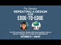 Week Repeating a Design for Edge-to-Edge Pro-Stitcher Core Skills with Debby Brown