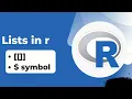 Lists in R Subsetting lists in r with double square brackets and Symbol