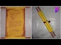 Invitation scroll Handmade invitation card