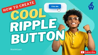 Create a Ripple Button with HTML CSS JavaScript Easy Tutorial Material UI Effect