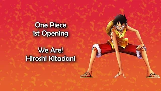 one piece op 1 we are lyrics